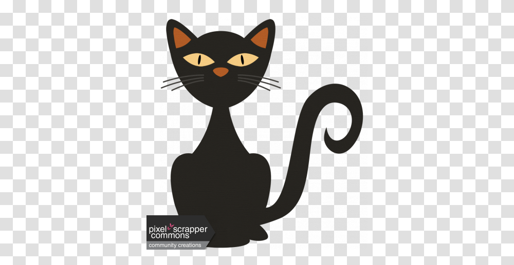 Halloween Story Cat Graphic By Sharon Grant Pixel Decorative, Pet, Mammal, Animal, Black Cat Transparent Png