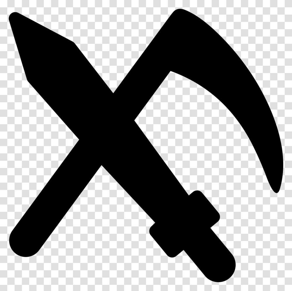 Halloween Sword And Scythe Sword And Scythe Icon, Axe, Tool, Logo Transparent Png