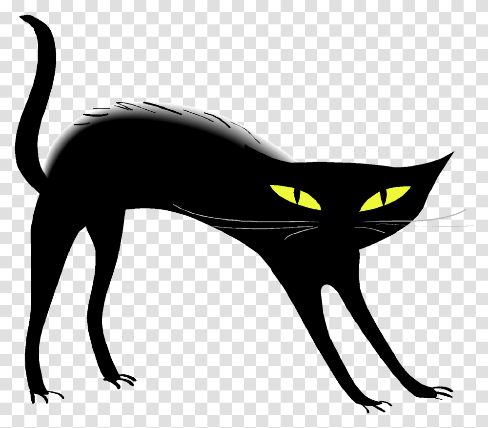Halloween Symbols Black Cats, Animal, Pet, Mammal, Batman Logo Transparent Png