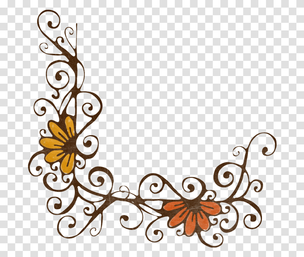 Halloween Themes Boarders Picasa Web Slate Elegant Floral Borders Design, Floral Design, Pattern Transparent Png