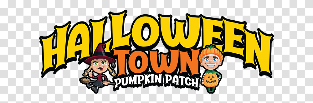 Halloween Town Pumpkin Patch In Phoenix Az Fictional Character, Text, Label, Word, Alphabet Transparent Png