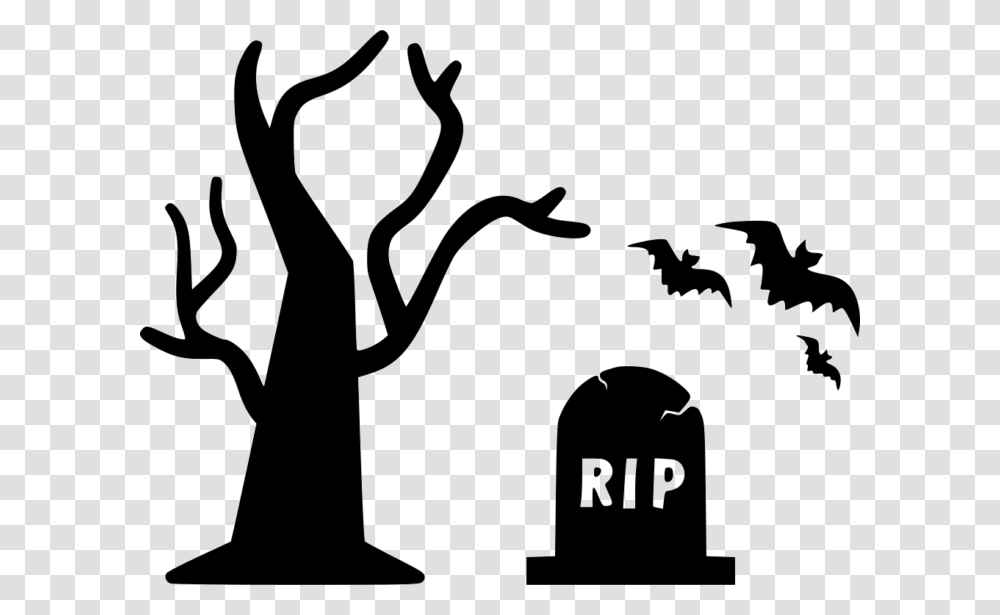 Halloween Tree Clipart, Silhouette, Alphabet, Crowd Transparent Png