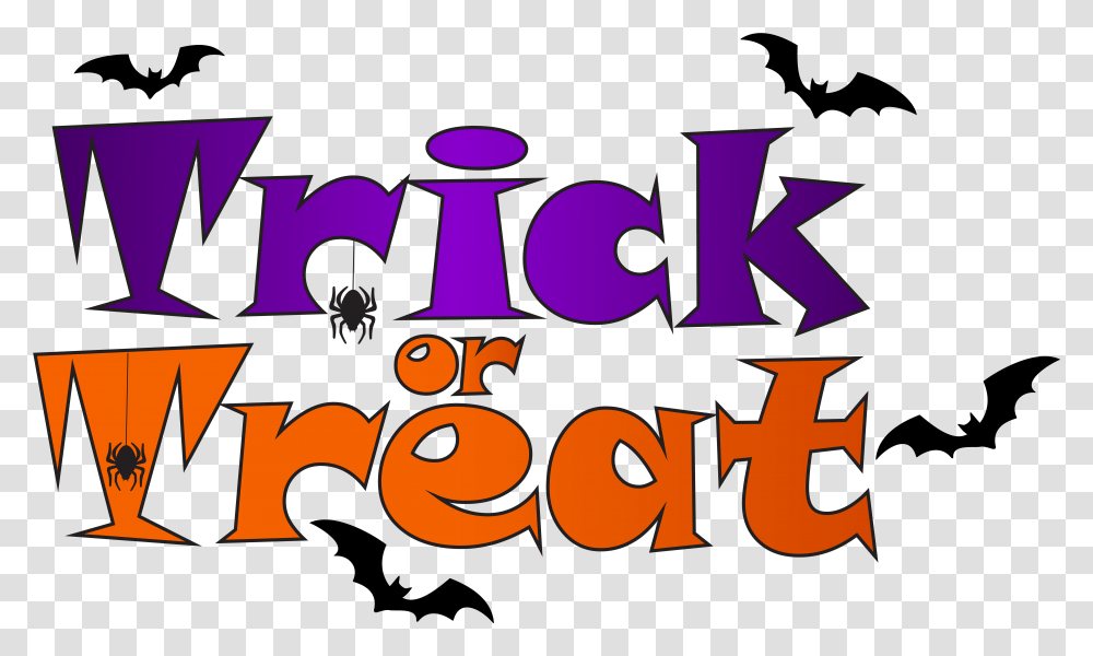 Halloween Trick Or Treat Clip, Alphabet, Word Transparent Png