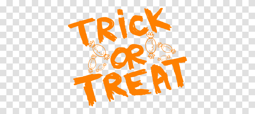 Halloween Trick Or Treat Illustration, Text, Alphabet, Label, Number Transparent Png