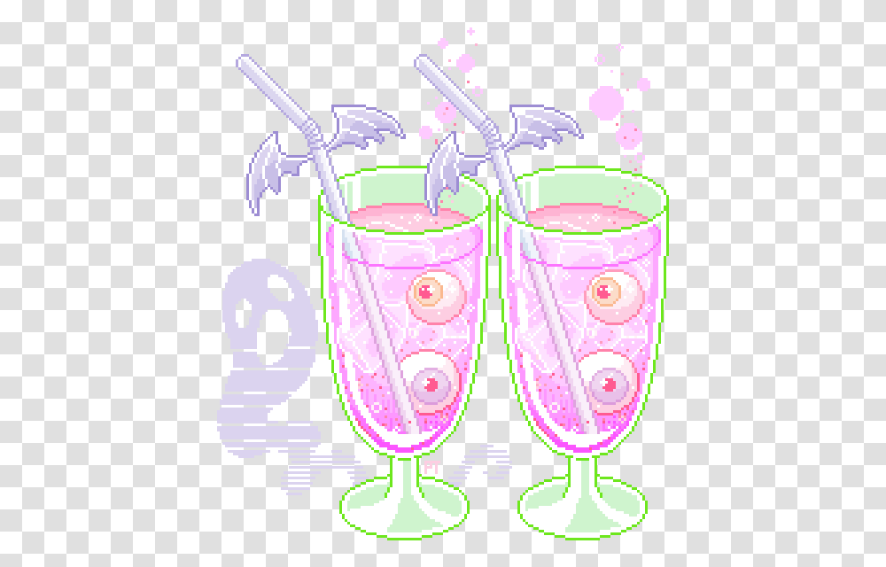 Halloween Tumblr Pastelgoth Pixel Art, Cocktail, Alcohol, Beverage, Chandelier Transparent Png