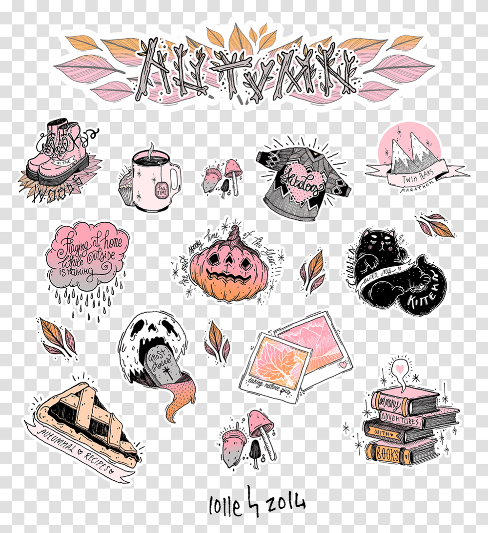Halloween Tumblr Witchcraft, Label, Doodle, Drawing Transparent Png