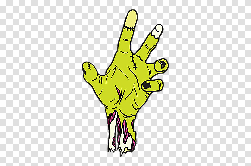 Halloween Tumblr Zombies Stickers Icon Halloween Stickers, Hand Transparent Png