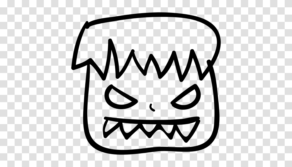 Halloween Ugly Monster Face Icon, Gray, World Of Warcraft Transparent Png