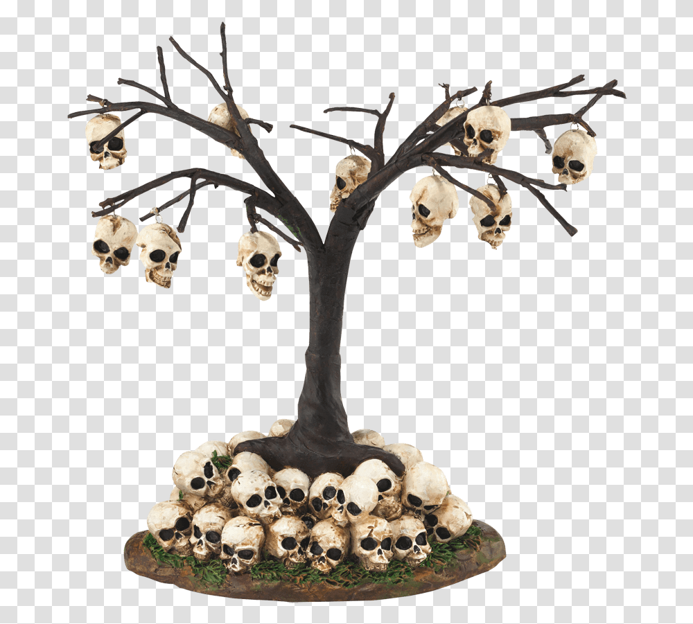 Halloween Village Accessories By Department Skull Tree, Lamp, Cross, Diamond Transparent Png
