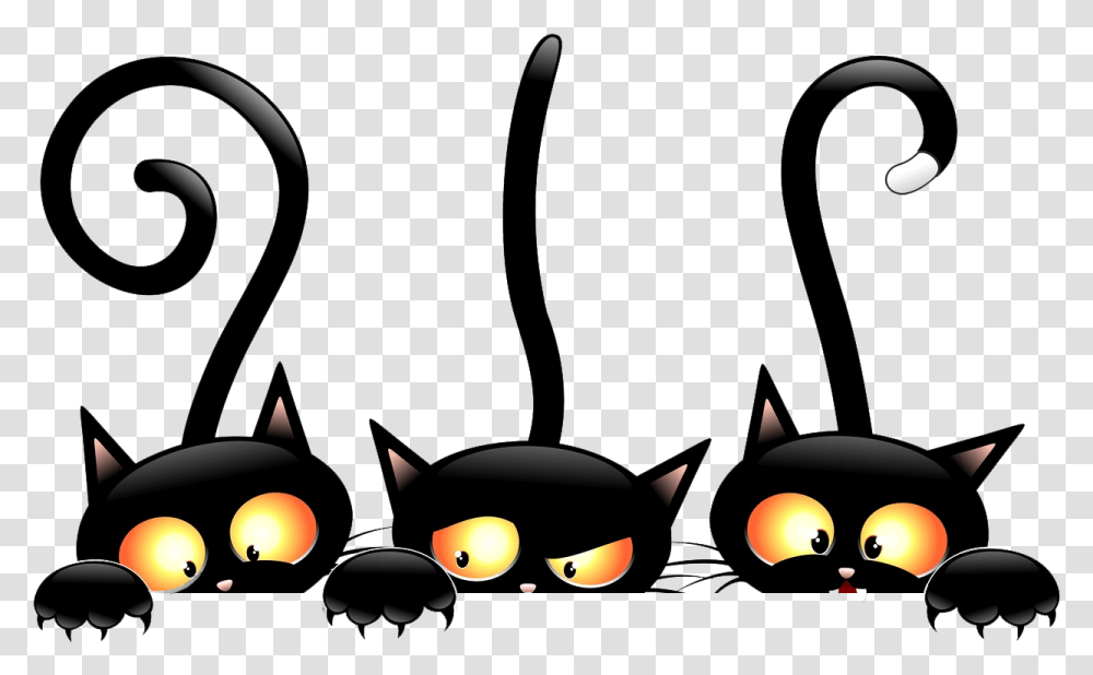 Digital Image Witches And Black Cats Spooky Halloween Download 