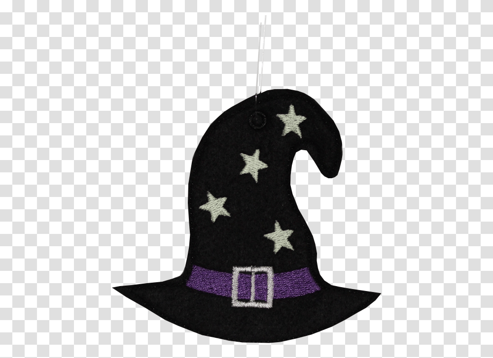 Halloween Witch Hat Clipart Blue With White Stars Flag, Apparel, Mammal Transparent Png