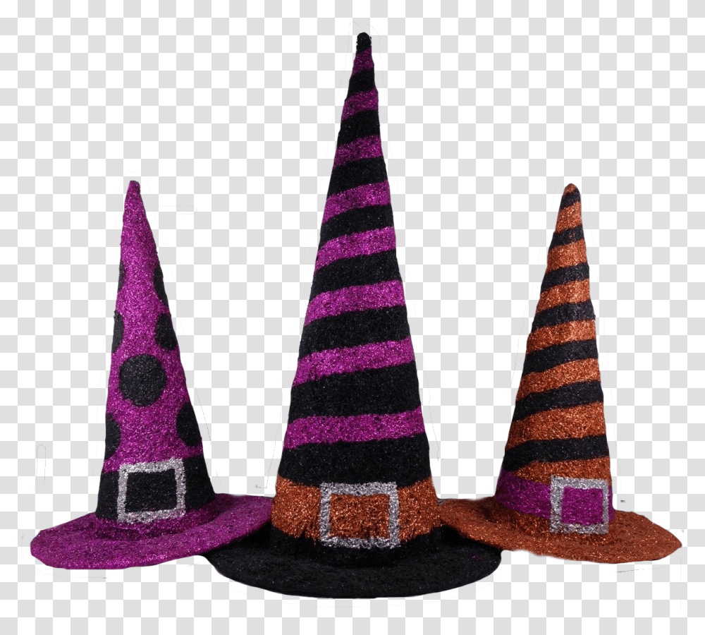 Halloween Witch Hats, Apparel, Party Hat, Cone Transparent Png