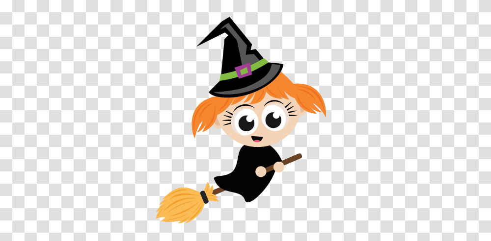 Halloween Witch Scrapbook Cute Clipart, Apparel, Party Hat, Performer Transparent Png