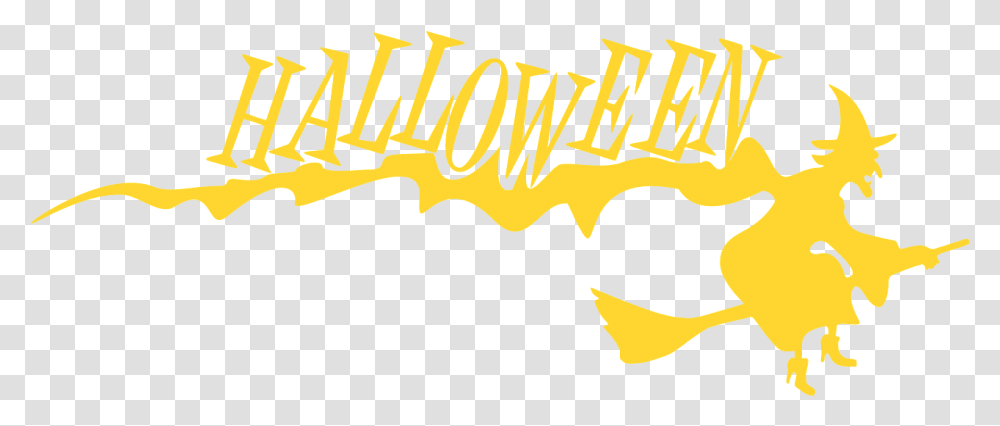 Halloween Witch Silhouette Free Vector Silhouettes Creazilla Illustration, Text, Symbol, Label, Batman Logo Transparent Png