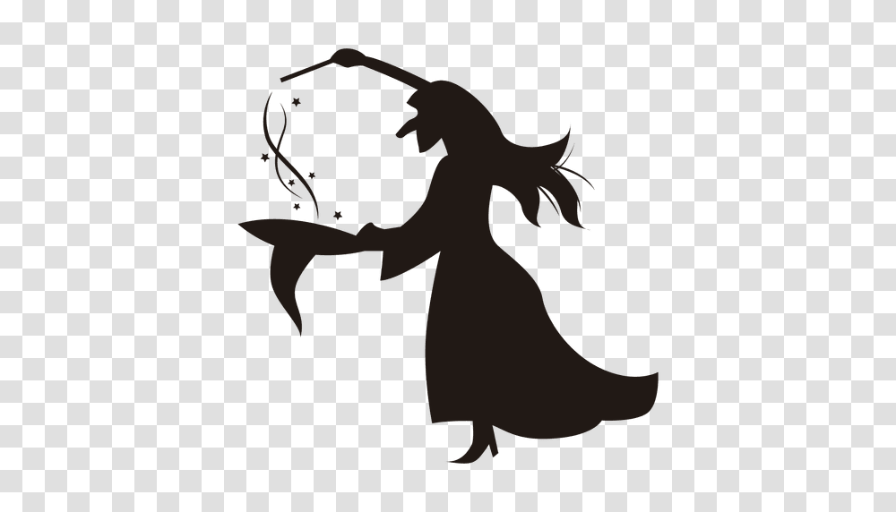 Halloween Witch Silhouette Hat, Animal, Person Transparent Png