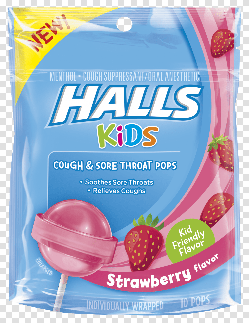 Halls Cough Drop Suckers, Bottle, Label, Cosmetics Transparent Png