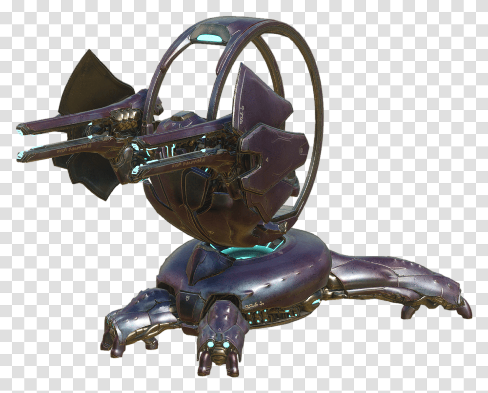Halo Alpha Halo Covenant Shade Turret, Figurine, Lawn Mower, Motorcycle, Crystal Transparent Png