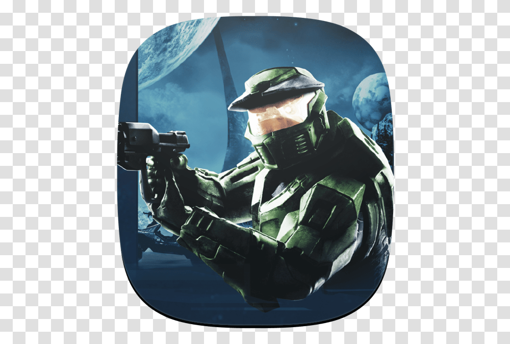 Halo Ce Anniversary Master Chief, Helmet, Apparel, Person Transparent Png