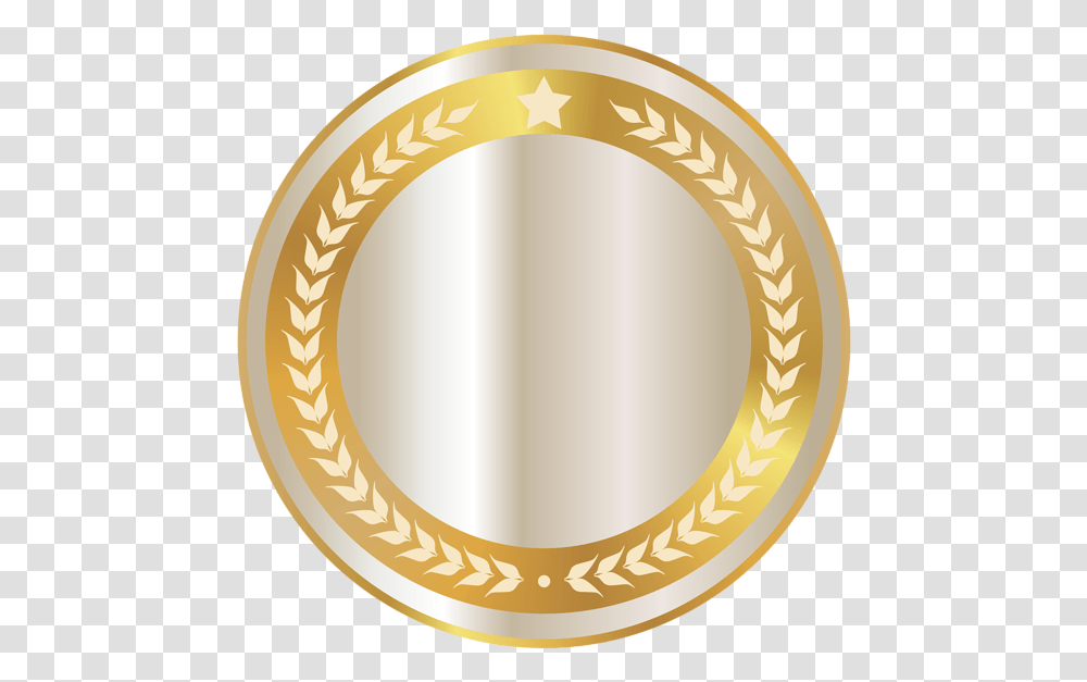 Halo Clipart Clear Background Gold Logo Circle, Tape, Oval, Gold Medal, Trophy Transparent Png