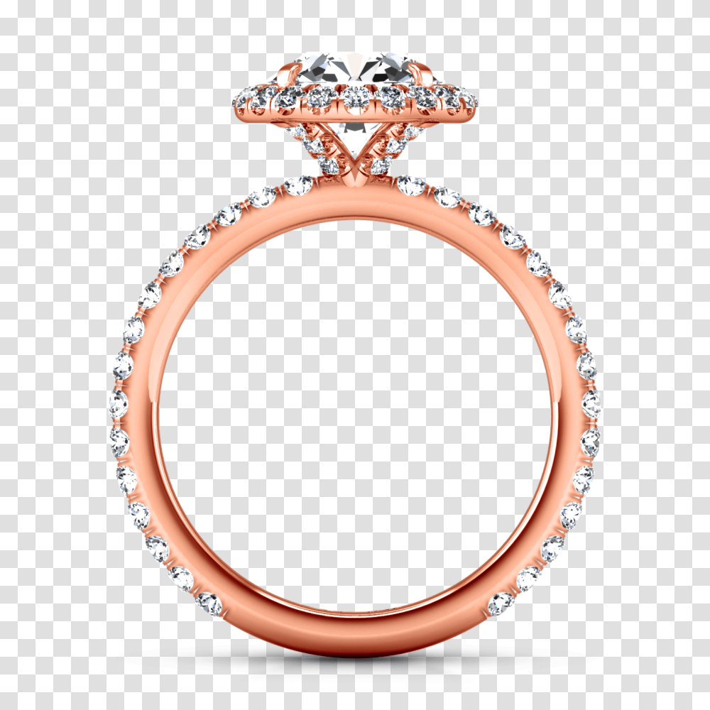 Halo Engagement Ring Clayton Rose Gold Imagine Diamonds, Bracelet, Jewelry, Accessories, Accessory Transparent Png
