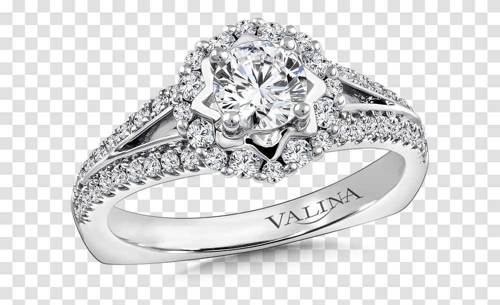 Halo Engagement Ring Mounting In 14k White Gold 41 Ct Tw Engagement Ring, Jewelry, Accessories, Accessory, Silver Transparent Png