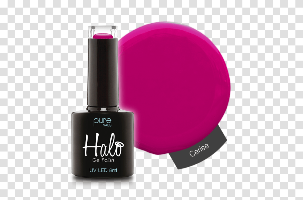 Halo Gel Polish Cerise, Cosmetics, Bottle, Lipstick, Perfume Transparent Png