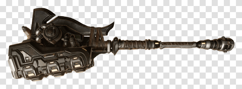 Halo Gravity Hammer, Gun, Weapon, Weaponry, Bronze Transparent Png