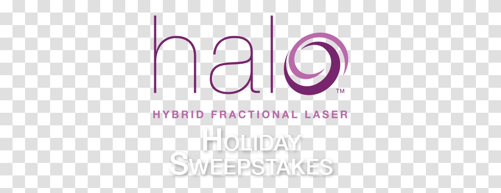 Halo Logoforholidaysweepstakes Sciton Aesthetic Graphic Design, Text, Purple, Alphabet, Symbol Transparent Png