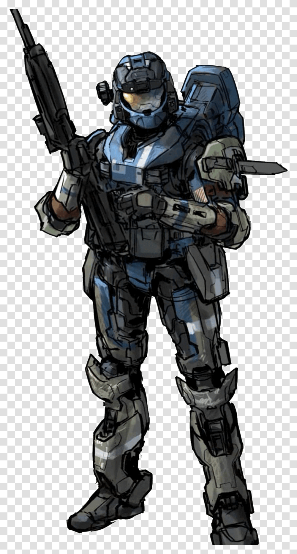 Halo Reach Noble Team Concept Art, Helmet, Person, Suit Transparent Png