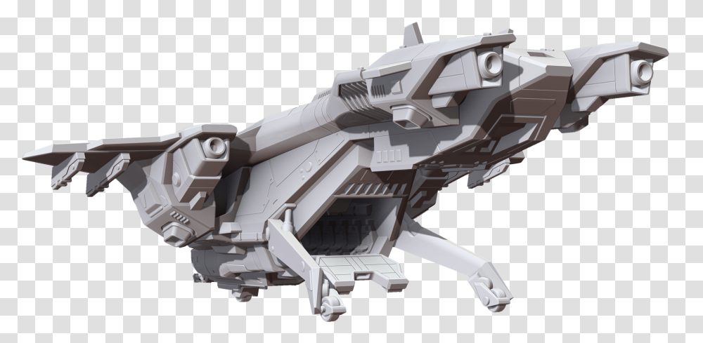 Halo Reach Pelican 3d Model, Spaceship, Aircraft, Vehicle, Transportation Transparent Png