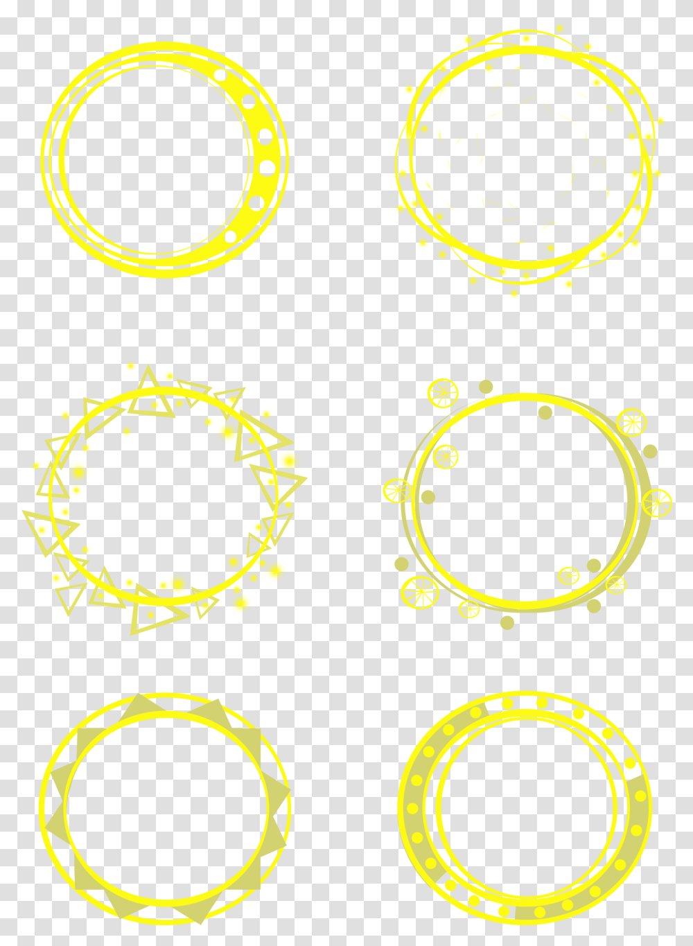 Halo Simple Round Yellow Fluorescent And Psd Circle, Alphabet, Light Transparent Png