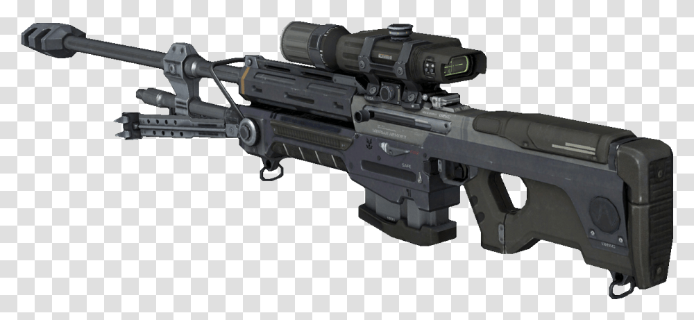 Halo Sniper Rifle, Gun, Weapon, Weaponry, Machine Gun Transparent Png