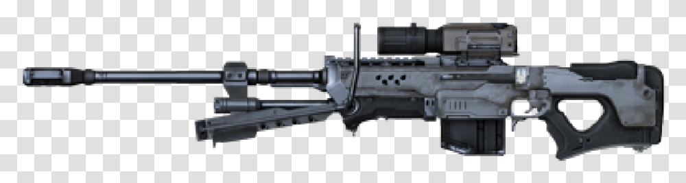 Halo Sniper Rifle, Machine Gun, Weapon, Weaponry, Armory Transparent Png