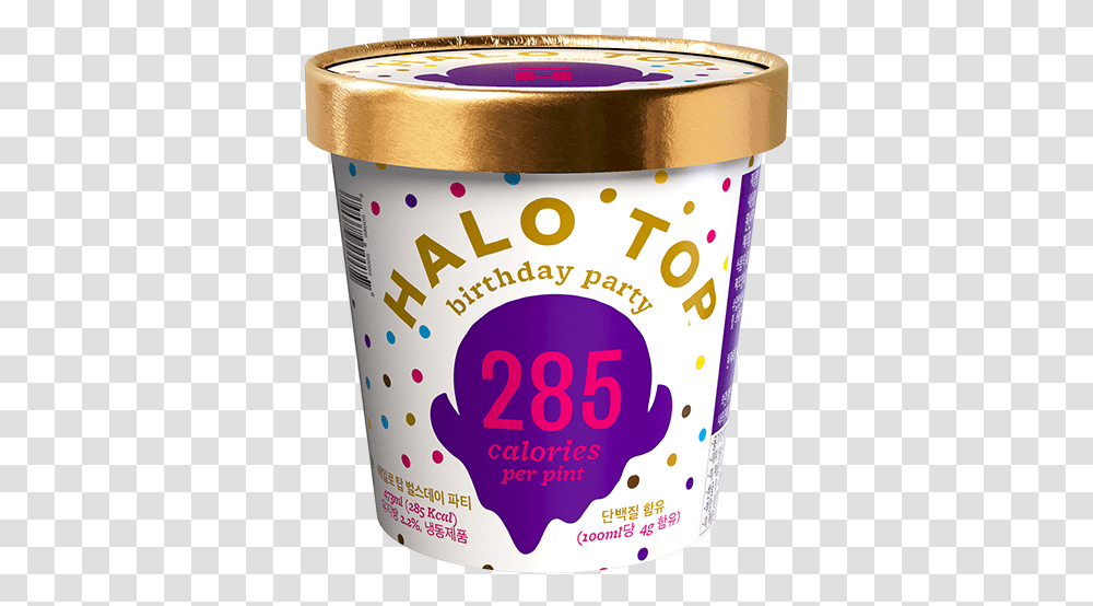 Halo Top Birthday Cake, Dessert, Food, Yogurt, Cream Transparent Png