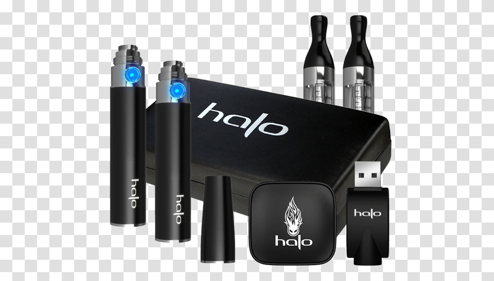 Halo Triton Tank Starter Kit Halo Cigs, Bottle, Electronics, Beverage, Drink Transparent Png