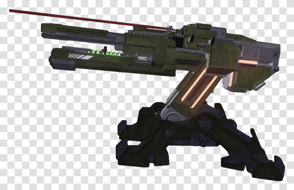 Halo Turret, Machine Gun, Weapon, Weaponry Transparent Png