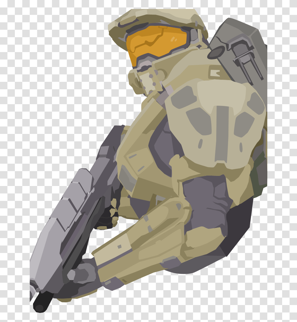 Halo Vector Halo Master Chief Vector, Military, Military Uniform, Army, Armored Transparent Png