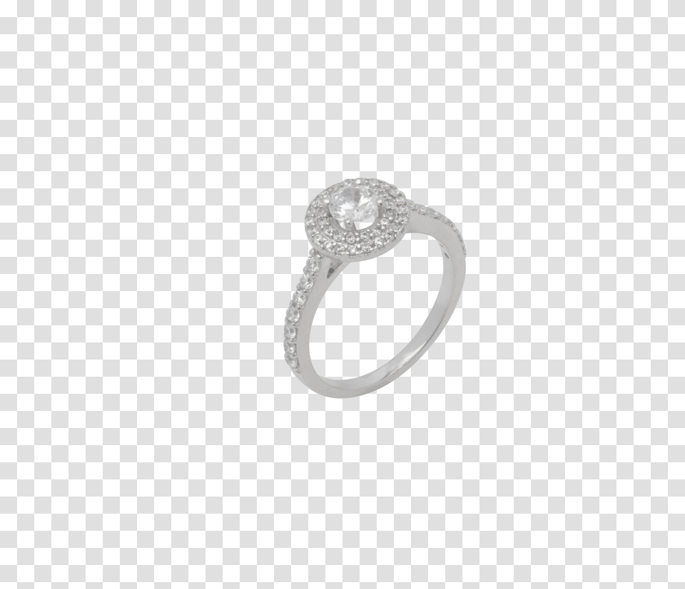 Halo White Gold Diamond Ring Central Stone Size Total, Jewelry, Accessories, Accessory, Silver Transparent Png