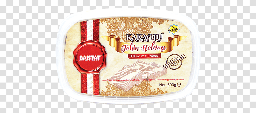 Halva With Cocoa 600 G Baked Goods, Label, Meal, Food Transparent Png
