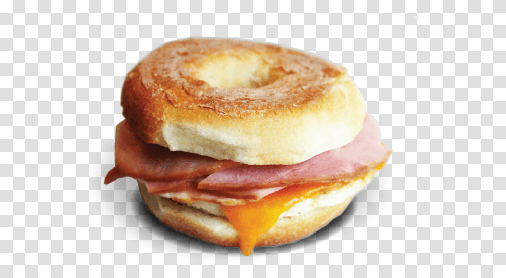 Ham Egg Amp Cheese Ham And Cheese Bagel Background, Bread, Food, Burger Transparent Png