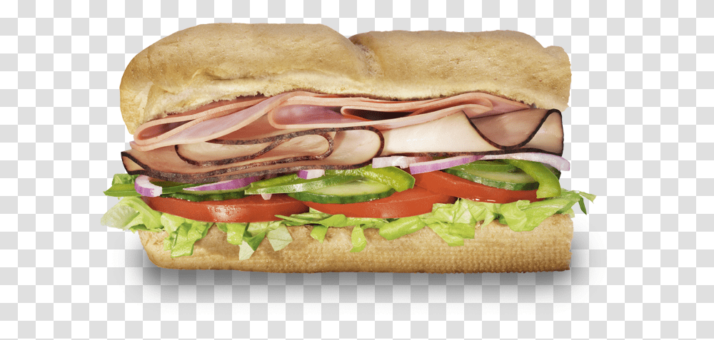 Ham Submarine Sandwich Bacon Melt Sandwich Subway Subway Sandwich, Food, Hot Dog, Burger, Pork Transparent Png