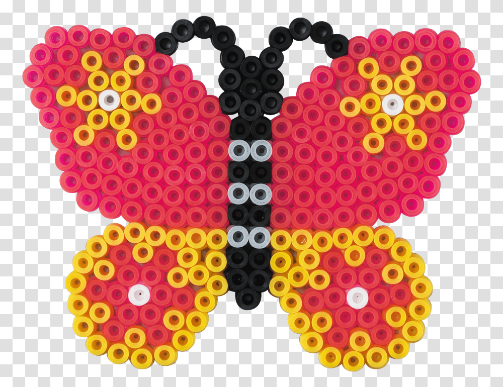 Hama Beads Butterfly, Number, Pattern Transparent Png