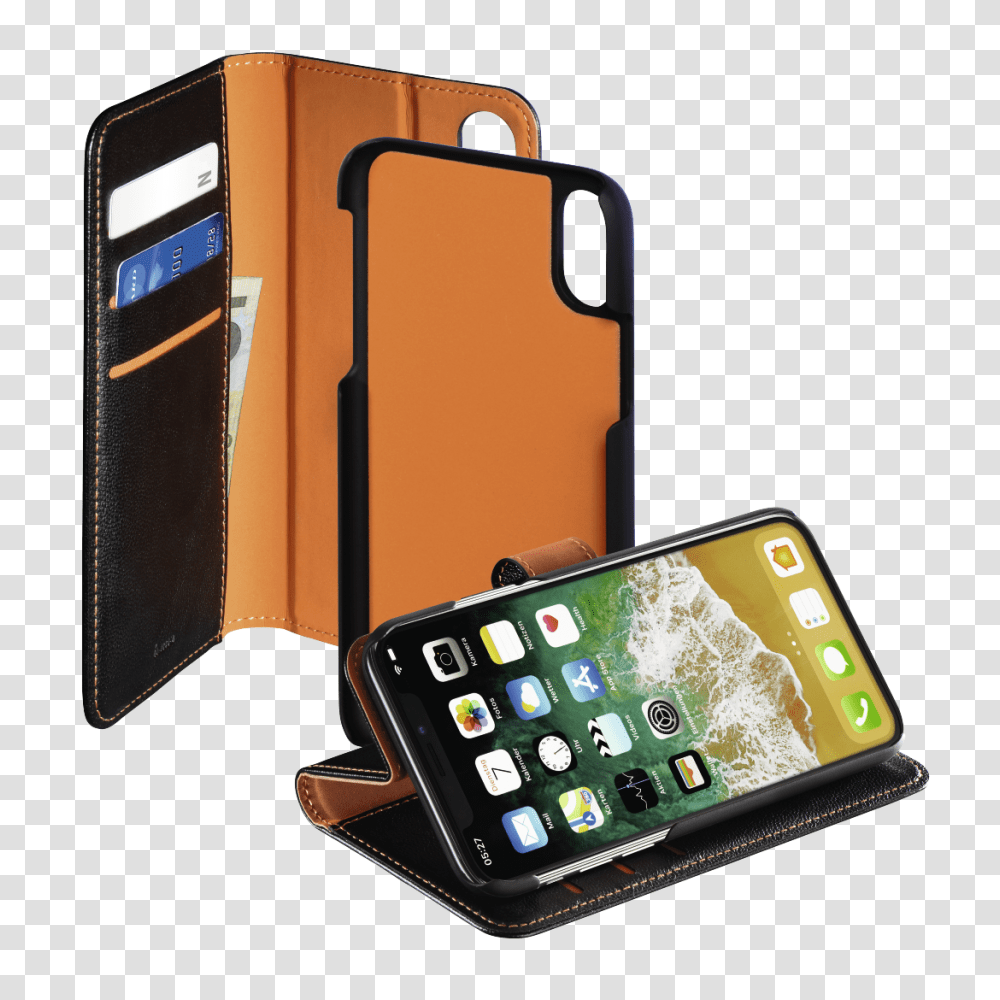 Hama In Booklet For Apple Iphone X Blackorange, Mobile Phone, Electronics, Cell Phone Transparent Png
