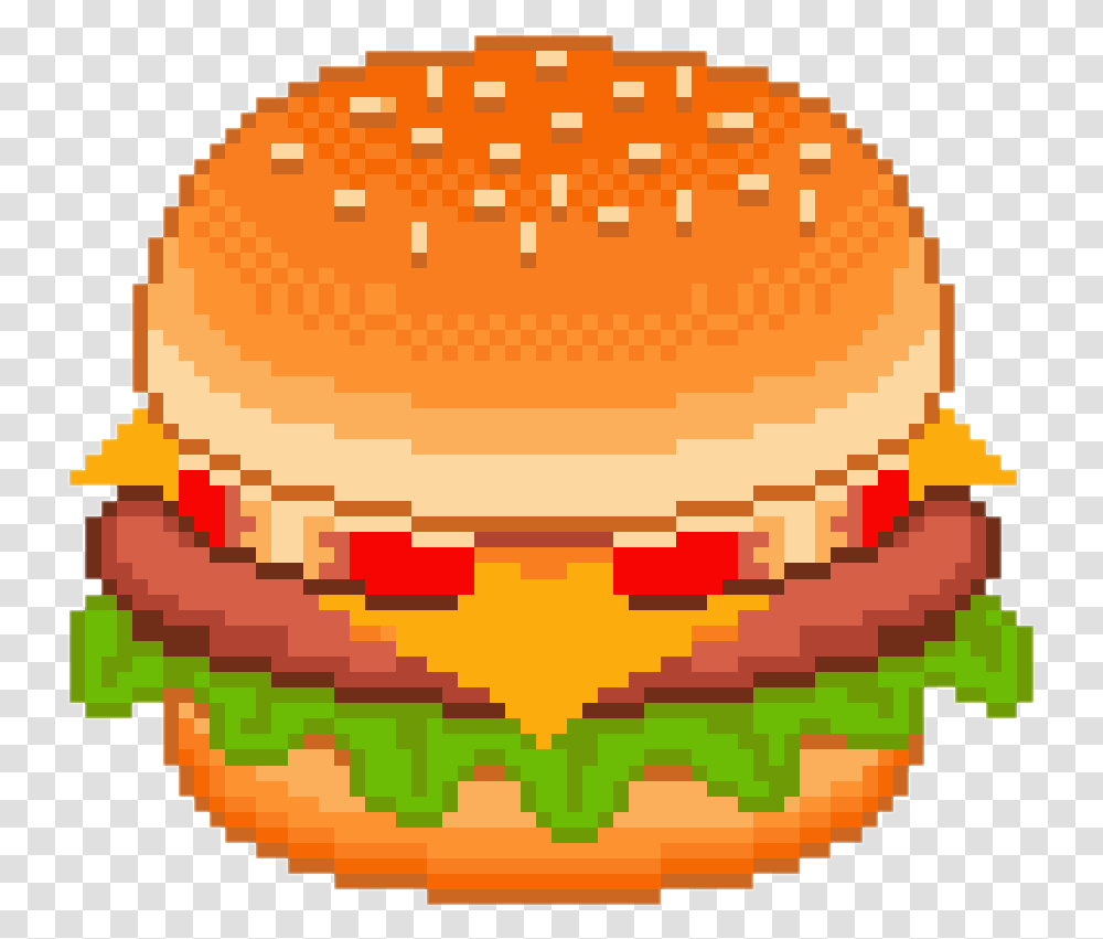 Hamburg Amburgesa Sandwich Food Pixel Burger Pixel, Rug, Apparel, Helmet Transparent Png