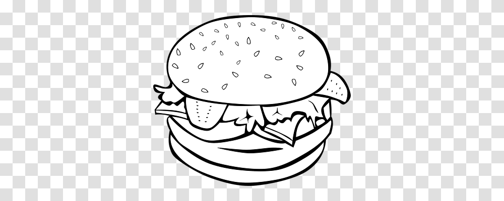 Hamburger Food, Stencil, Dish, Meal Transparent Png