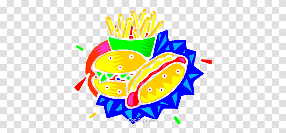 Hamburger And Fries Food Royalty Free Vector Clip Art, Lunch, Meal, Outdoors Transparent Png