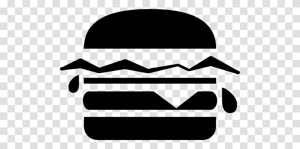 Hamburger Black And White Clipart Clip Art Images, Stencil, Apparel, Hat Transparent Png