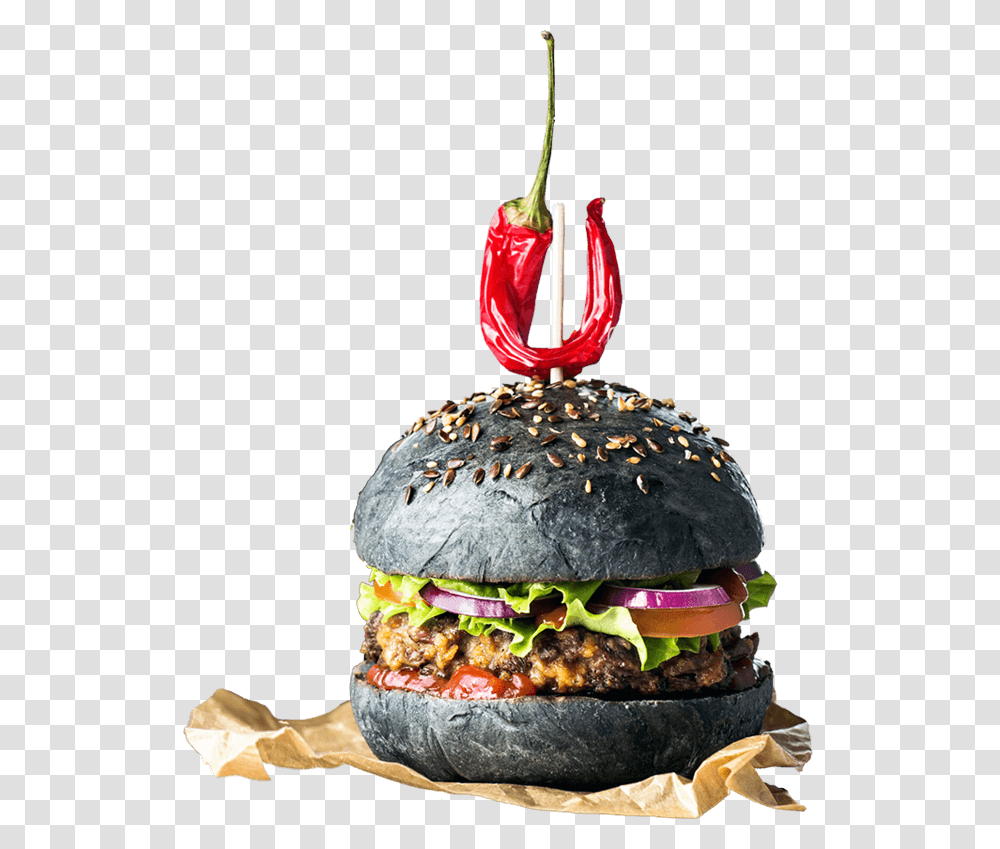 Hamburger Black, Food, Sweets, Confectionery, Birthday Cake Transparent Png
