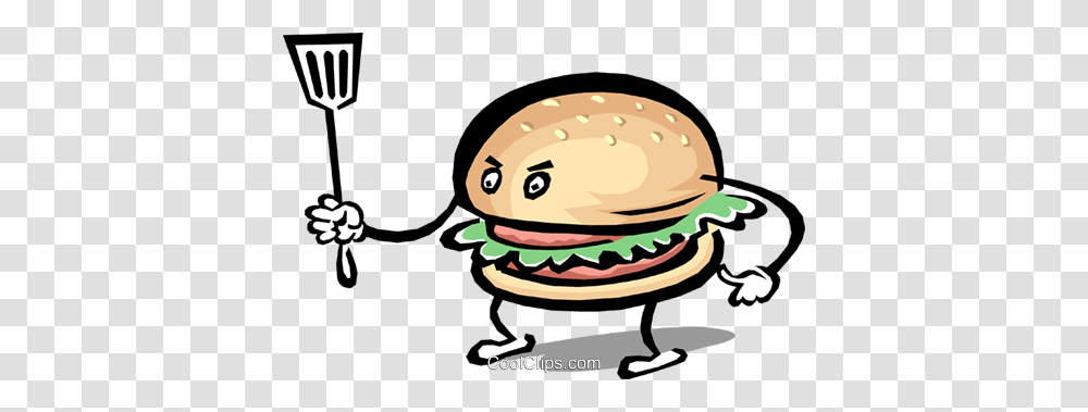 Hamburger Character Royalty Free Vector Clip Art Illustration, Food, Lunch, Meal Transparent Png