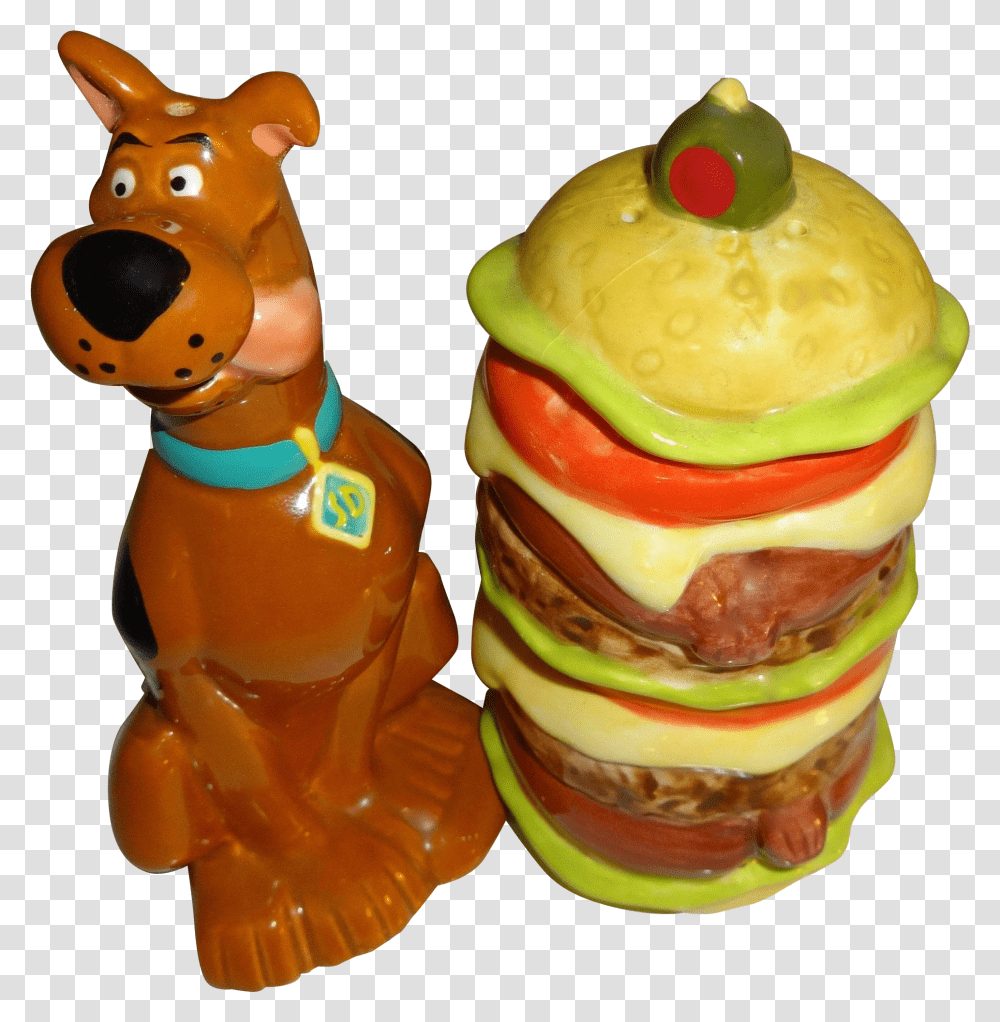 Hamburger Clipart Vintage Wooden Scooby Doo Salt And Pepper Shakers Transparent Png